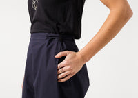 Thumbnail for Wide Cropped Trouser in Navy
