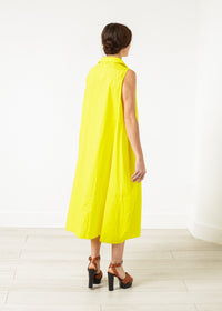 Thumbnail for Balloon Cotton Dress in Yellow