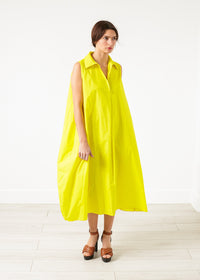 Thumbnail for Balloon Cotton Dress in Yellow