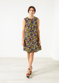 Thumbnail for Triangle Sleeveless Dress in Multi