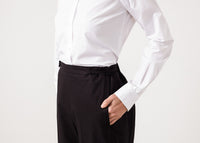 Thumbnail for Wide Cropped Trouser in Black