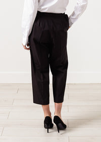 Thumbnail for Wide Cropped Trouser in Black