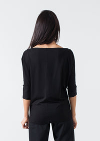 Thumbnail for Boat Neck Top in Black