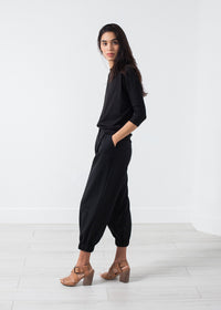 Thumbnail for Boat Neck Top in Black