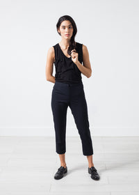 Thumbnail for Wool Cropped Pant in Navy
