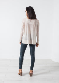 Thumbnail for Elenaso Leather Trouser in Cool Grey