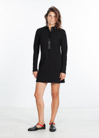 Thumbnail for Fleece Jersey Dress in Black