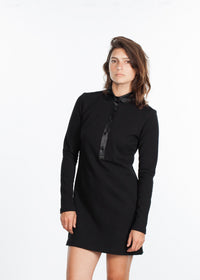 Thumbnail for Fleece Jersey Dress in Black