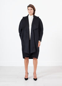 Thumbnail for Shahmeena Cocoon Coat in Black
