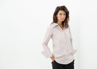 Thumbnail for Pointed Collar Blouse in Rose