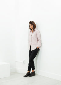 Thumbnail for Pointed Collar Blouse in Rose