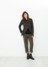 Thumbnail for Sueded Cotton Pant in Khaki