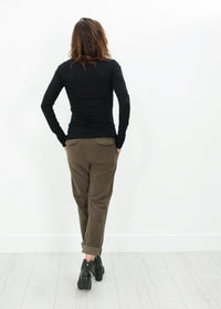 Thumbnail for Sueded Cotton Pant in Khaki