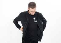 Thumbnail for Broken Leather Bomber in Black