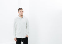 Thumbnail for Kasuri Jersey Button-Up in Ivory/Black