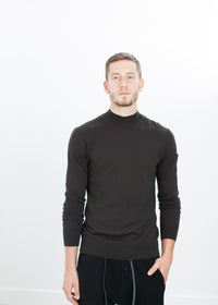 Thumbnail for Merino Knit Turtleneck in Cavern