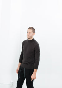 Thumbnail for Merino Knit Turtleneck in Cavern