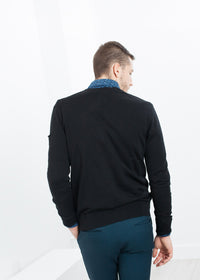 Thumbnail for Hidden Placket Cardigan in Black