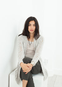 Thumbnail for Bulk Stitch Cardigan in Cloud