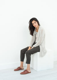 Thumbnail for Bulk Stitch Cardigan in Cloud