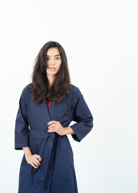 Thumbnail for Sateen Trench in Navy
