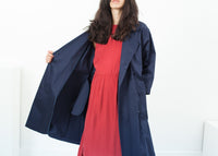 Thumbnail for Sateen Trench in Navy