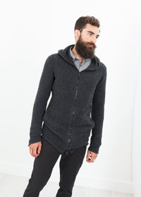 Thumbnail for Pill Zip Sweater in Anthracite