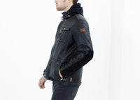 Thumbnail for Prince Leather Field Jacket in Meteor