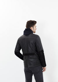 Thumbnail for Prince Leather Field Jacket in Meteor
