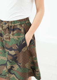 Thumbnail for Military Skirt in Camo