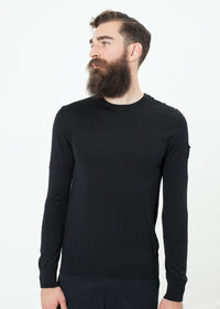 Thumbnail for Button Shoulder Pullover in Black