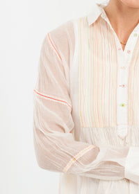 Thumbnail for Sheer Rainbow Blouse in White