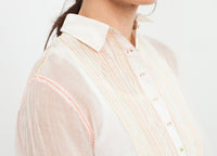 Thumbnail for Sheer Rainbow Blouse in White