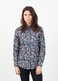 Thumbnail for Long Sleeve Blouse in Black/Floral