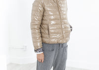 Thumbnail for Deione Coat in Graphite Floral