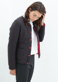 Thumbnail for Camelia Reversible Jacket in Black/Red