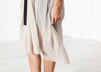 Thumbnail for Chiffon Cape Back Dress in Sand