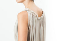 Thumbnail for Chiffon Cape Back Dress in Sand