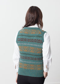 Thumbnail for Fair Isle Vest in Army