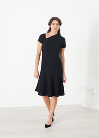 Thumbnail for Lined Silhouette Dress in Black
