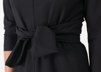 Thumbnail for Tie Waist Dress in Black