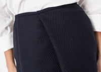 Thumbnail for Pleated Wool Skirt in Navy