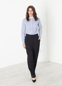 Thumbnail for Contrast Cuff Pant in Black