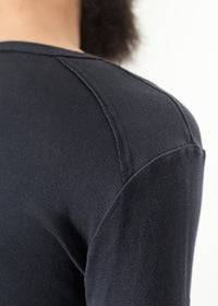Thumbnail for Cotton Henley in Blue Grey