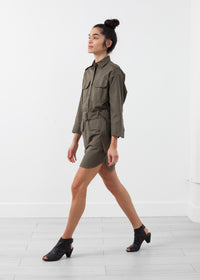 Thumbnail for Belted Surplus Dress