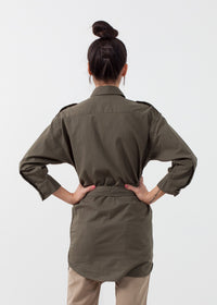 Thumbnail for Belted Surplus Dress