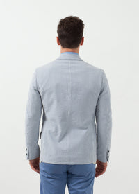 Thumbnail for Seersucker Five Button Blazer