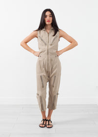 Thumbnail for Sleeveless Harem Flightsuit