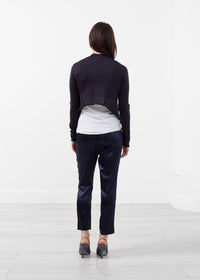 Thumbnail for Draped Neck Cardigan