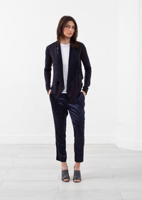 Thumbnail for Draped Neck Cardigan